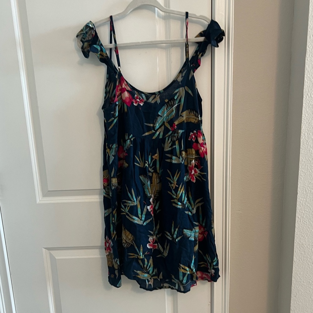 Dark Blue tropical Roxy dress
